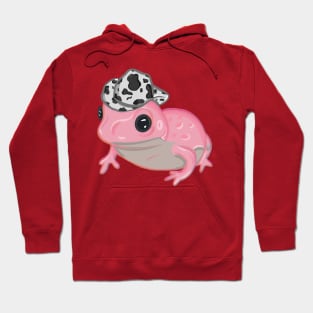 Pink Frog Wearing Cowboy Hat Hoodie